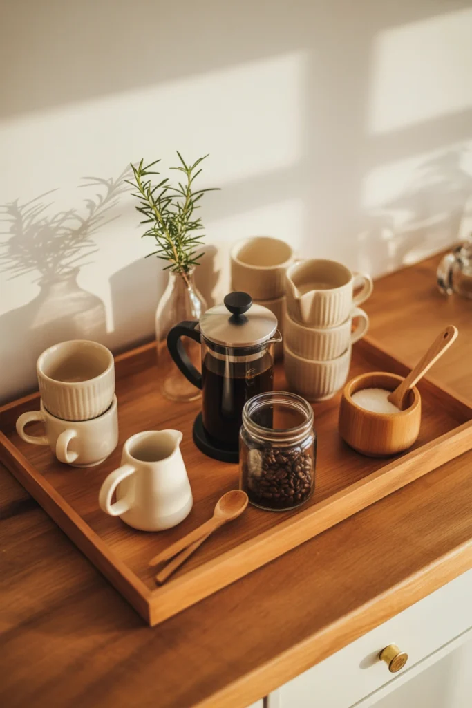 coffee station ideas for small spaces