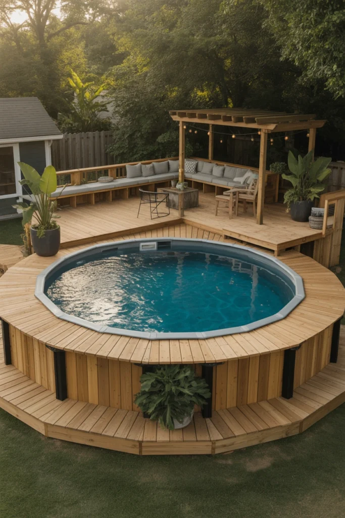 above ground pool landscaping ideas